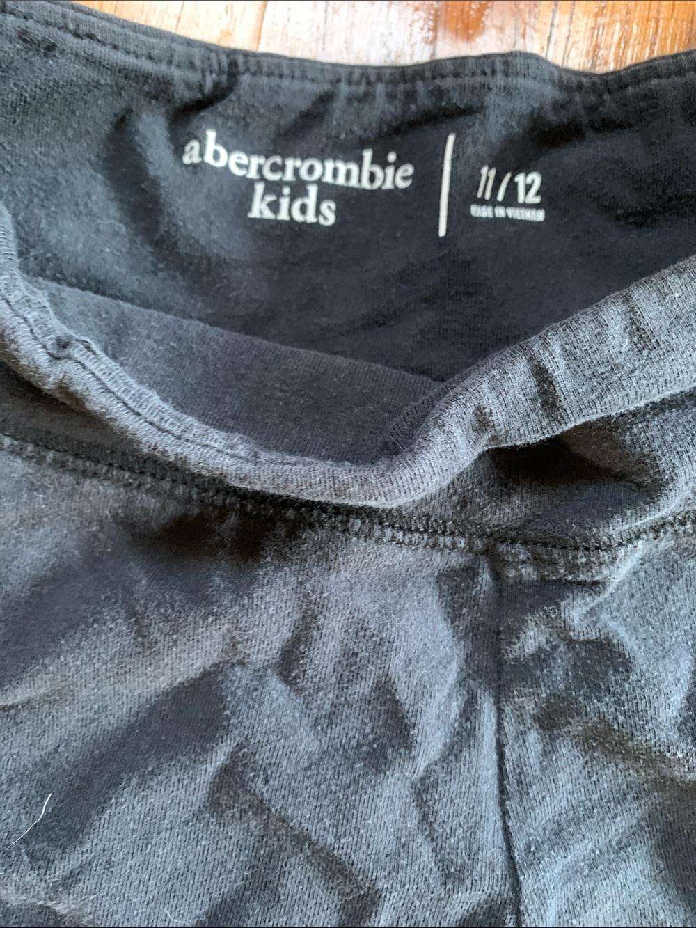 Abercrombie & Fitch Black High-Rise Bike Shorts with Logo Bundle of 3 - Picture 2 of 5
